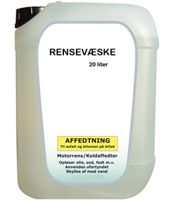 Rensevæske til Rensekar 20 Ltr